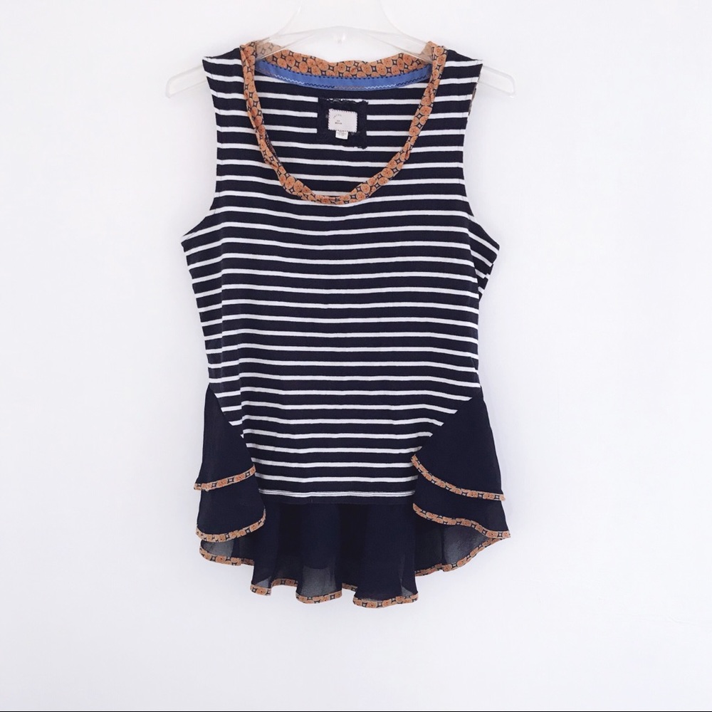 9-h15 stcl || Tank Women Summer Fun Top, Shirt, Sleeveless, Anthropologie M
